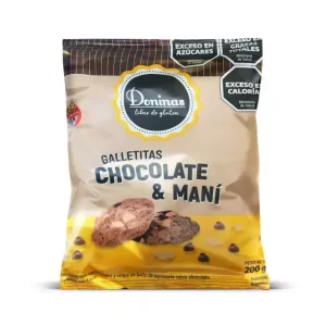 DONINAS X 200G DULCES CON CHOCOLATE Y MANÍ