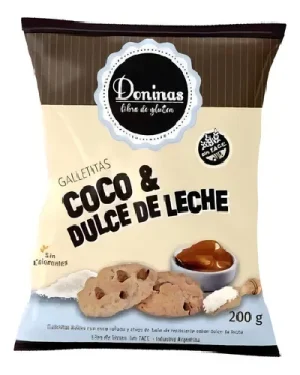 DONINAS X 200G DULCE CON COCO Y D. DE LECHE