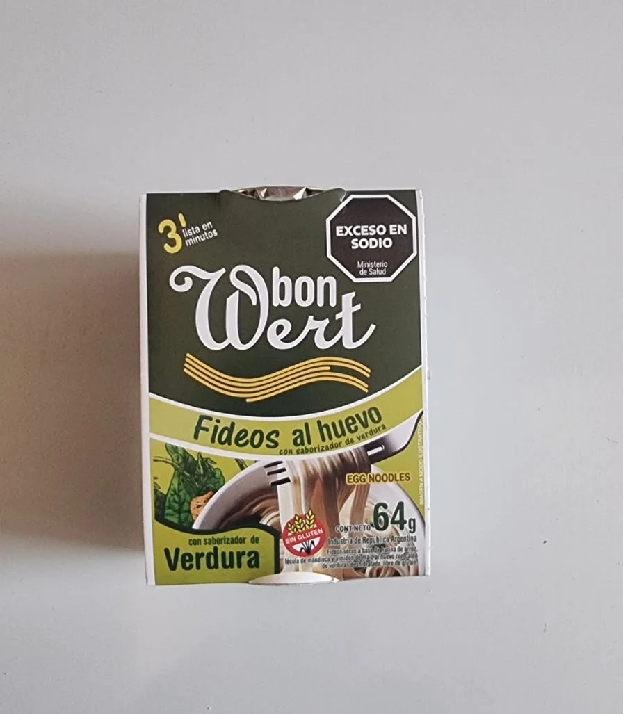 FIDEOS AL HUEVO CON SABOR VERDURA - BON WERT