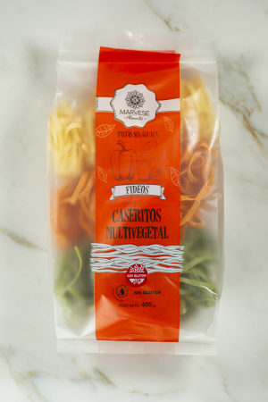 Fideos caseritos multivegetal sin TACC - 400 gr