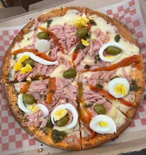 PIZZA MUZZARELLA Y JAMON 4 PC (congelada)